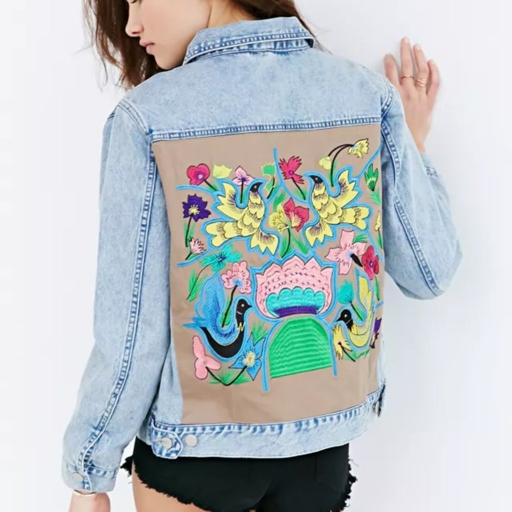 Native Rose X Urban Outfitters Hummingbird Denim Jacket